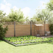 vidaXL Csiga kerítések 20 pcs Ezüst Horganyzott acél