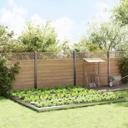 vidaXL Csiga kerítések 20 pcs Ezüst Horganyzott acél