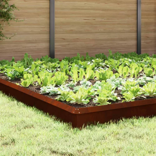 vidaXL Csiga kerítések 20 pcs Rozsdás Időjárásálló acél