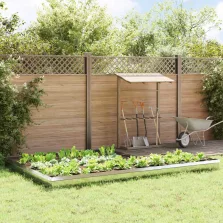 vidaXL Csiga kerítések 16 pcs Ezüst Horganyzott acél