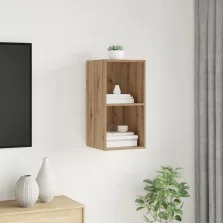   vidaXL TV szekrény polcokkal kézműves tölgy 37 x 37 x 72 cm Faanyag