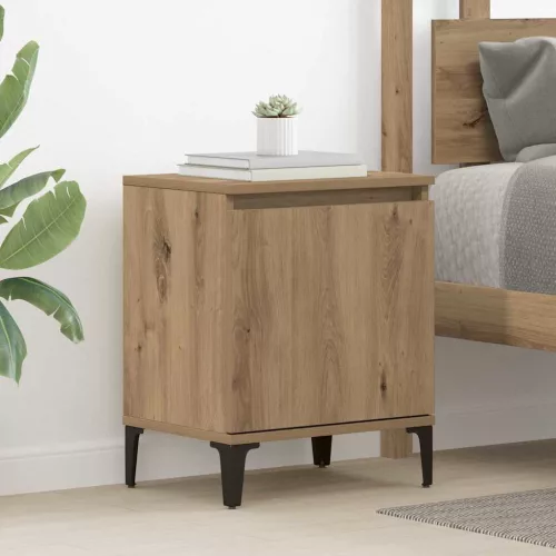 vidaXL Éjjeliszekrény Artisan tölgy 40 x 30 x 50 cm Faanyag