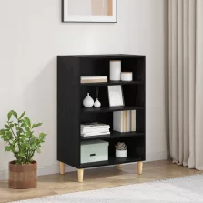 vidaXL Széf polcokkal Musta tammi 57 x 35 x 90 cm Faanyag