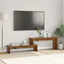   vidaXL TV szekrény polcokkal tárolóval Régi fa 180 x 30 x 43 cm Faanyag