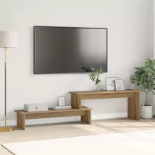   vidaXL TV szekrény polcokkal tárolóval kézműves tölgy 180 x 30 x 43 cm Faanyag
