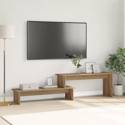 vidaXL TV szekrény polcokkal tárolóval kézműves tölgy 180 x 30 x 43 cm Faanyag