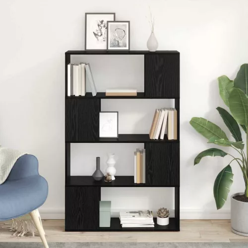 vidaXL TV szekrény garnitúra Fekete 80 x 24 x 125 cm Faanyag