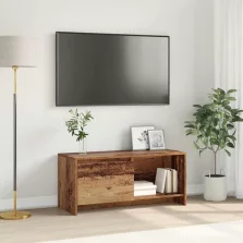   vidaXL TV szekrény garnitúra Öreg fa 90 x 35 x 40 cm Faanyag