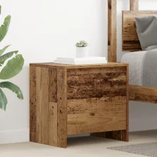 vidaXL Éjjeliszekrény Öreg fa 45 x 34 x 44.5 cm Faanyag