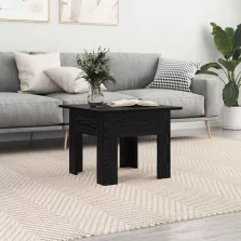   vidaXL Dohányzóasztal Fekete tölgy 55 x 55 x 42 cm Faanyag
