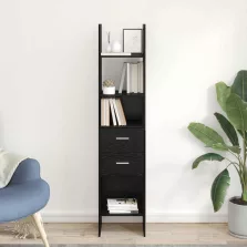 vidaXL Könyvespolc Musta tammi 40 x 35 x 180 cm Faanyag