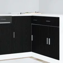   vidaXL Konyha sarok alap szekrény Riga Musta tammi 86 x 46 x 81,5 cm