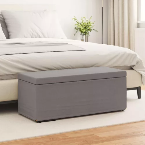 vidaXL Zsámoly Tópszínű 101 x 41 x 40 cm Szövet és faszerkezet