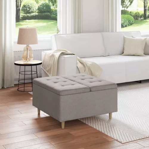 vidaXL Gombos szék párnával Tópszínű 80 x 80 x 45 cm szövet