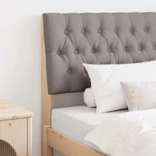   vidaXL Kárpitozott fejtámla Tópszínű 90 cm Tömör fenyőfa