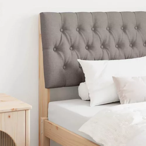 vidaXL Kárpitozott fejtámla Tópszínű 90 cm Tömör fenyőfa