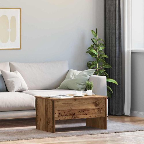 vidaXL Dohányzóasztal Öreg fa 102 x 50,5 x 46,5 cm Faanyag