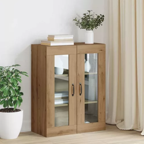 vidaXL Fali Lógós Szekrény Barna 69.5 x 34 x 90 cm Faanyag