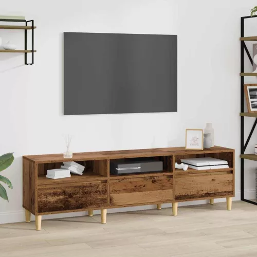 vidaXL TV szekrény fiókkal Öreg fa 150 x 30 x 45 cm Faanyag