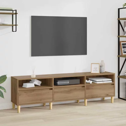 vidaXL TV szekrény fiókkal Artisan tölgy 150 x 30 x 45 cm Faanyag
