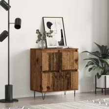 vidaXL Széf Öreg fa 60 x 35 x 70 cm