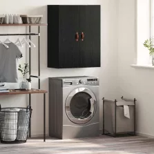   vidaXL Fali Szekrény Fekete tölgy 69,5 x 34 x 90 cm Faanyag