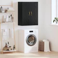   vidaXL Fali Szekrény Fekete tölgy 69,5 x 34 x 90 cm Faanyag