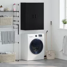   vidaXL Fali Szekrény Fekete tölgy 69,5 x 34 x 90 cm Faanyag