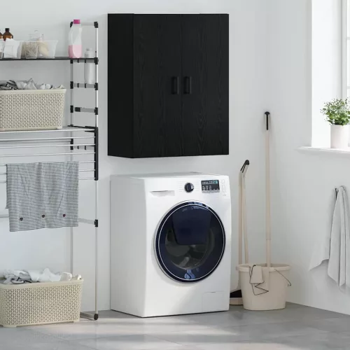 vidaXL Fali Szekrény Fekete tölgy 69,5 x 34 x 90 cm Faanyag