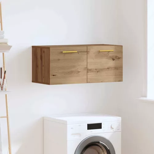 vidaXL Fali Szekrény kézműves tölgy 80 x 36.5 x 35 cm Faanyag