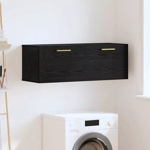 vidaXL Fali Szekrény Musta tammi 100 x 36.5 x 35 cm Faanyag