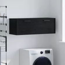vidaXL Fali Szekrény Musta tammi 100 x 36.5 x 35 cm Faanyag