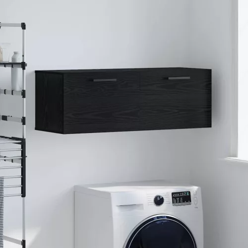vidaXL Fali Szekrény Musta tammi 100 x 36.5 x 35 cm Faanyag