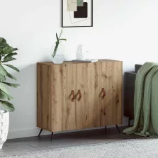 vidaXL Széf Artisan tölgy 89,5 x 34 x 80 cm Faanyag