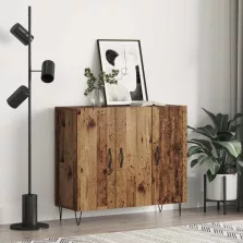 vidaXL Széf Öreg fa 90 x 32,5 x 80 cm Faanyag