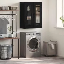 vidaXL Fali szekrény Musta tammi 69.5 x 34 x 90 cm Faanyag