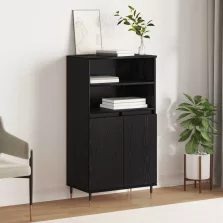vidaXL Magasfiú Fekete 60 x 36 x 110 cm Faanyag