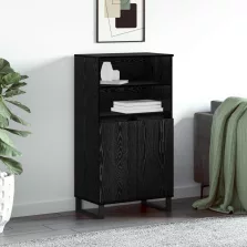 vidaXL Magasfiú Fekete 60 x 36 x 110 cm Faanyag