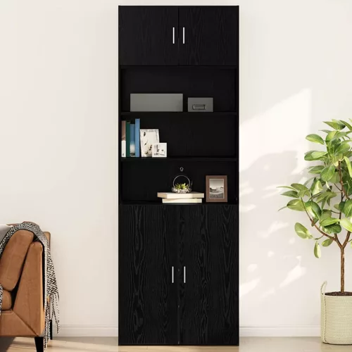 vidaXL Fali Szekrény Musta tammi 80 x 42.5 x 40 cm Faanyag