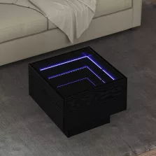 vidaXL Dohányzóasztal Musta tammi 40 x 40 x 30 cm Faanyag
