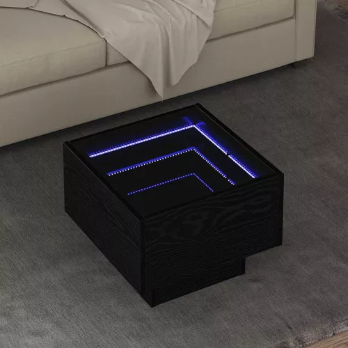 vidaXL Dohányzóasztal Musta tammi 40 x 40 x 30 cm Faanyag