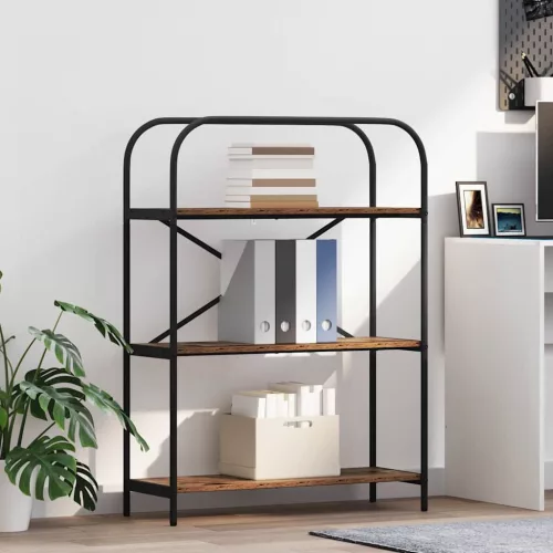 vidaXL Könyvespolc Öreg fa 80 x 30 x 109 cm Faanyag