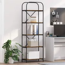  vidaXL Könyvespolc Füstölt tölgy 60 x 30 x 183 cm Faanyag