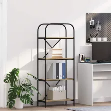 vidaXL Könyvespolc Sonoma tölgy 60 x 30 x 146 cm Faanyag