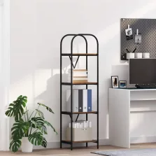   vidaXL Könyvespolc Füstölt tölgy 40 x 30 x 146 cm Faanyag