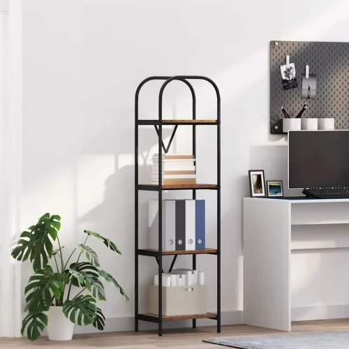 vidaXL Könyvespolc Öreg fa 40 x 30 x 146 cm Faanyag