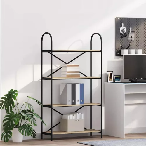 vidaXL Könyvespolc Sonoma tölgy 80 x 30 x 146 cm Faanyag