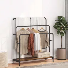   vidaXL Ruhaszárító polcokkal Öreg fa 90 x 30 x 100,5 cm Faanyag