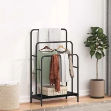   vidaXL Ruhaszárító polcokkal Fekete tölgy 60 x 30 x 100,5 cm Faanyag