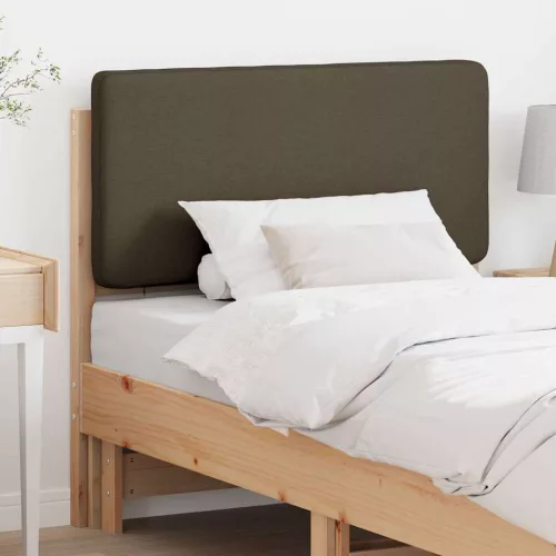 vidaXL Kárpitozott fejtámla Barna és taupe 100 cm Tömör fenyőfa